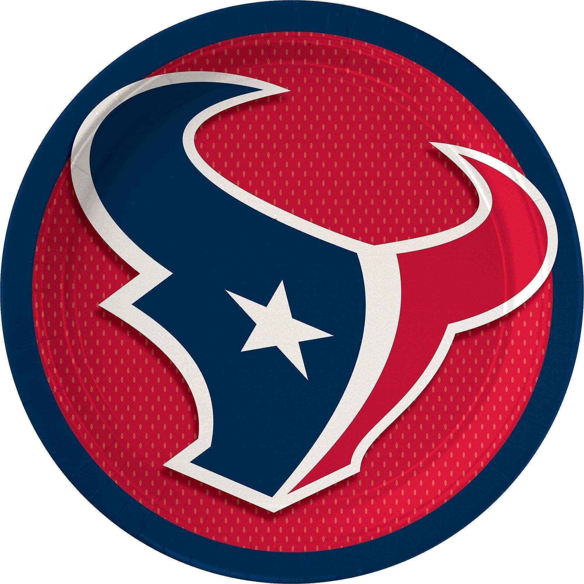 Houston Texans Party Supplies Pack for 18 Guests - Kit Includes Plates, Napkins, Table Cover, Cups, Cutlery, Serving Bowl, Banner Decoration & Centerpiece